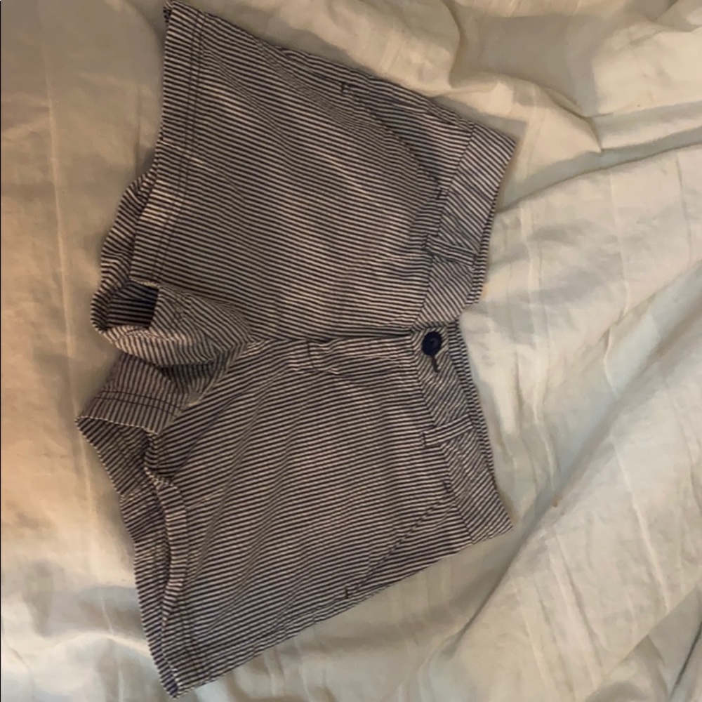 Grey and white shorts